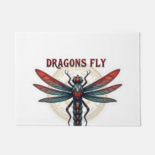 Cool Machined Steampunk Dragonfly - Dragons Fly - Doormat