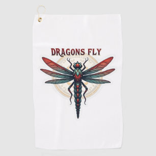 Cool Machined Steampunk Dragonfly - Dragons Fly -  Golf Towel
