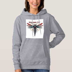 Cool Machined Steampunk Dragonfly - Dragons Fly - Hoodie