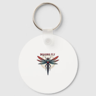 Cool Machined Steampunk Dragonfly - Dragons Fly - Key Ring