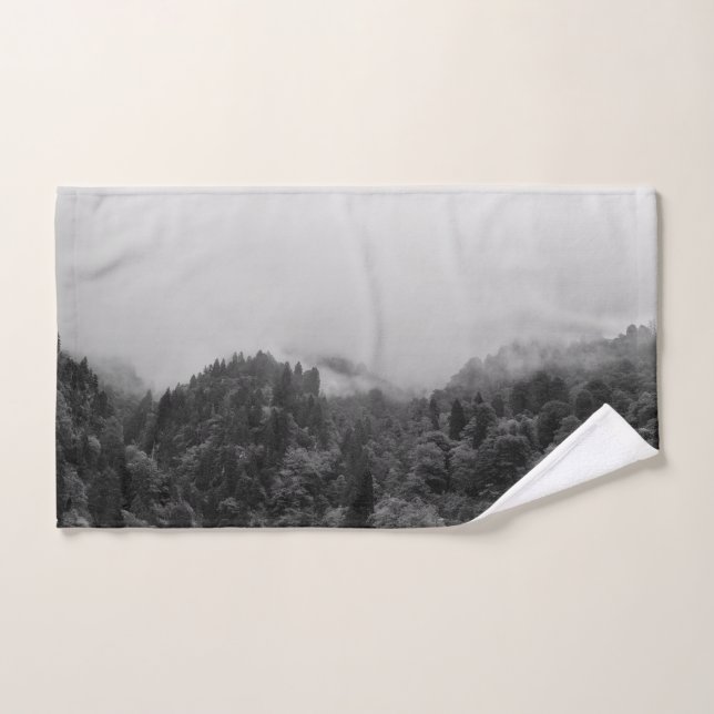 Cool, magical foggy nature hand towel (Hand Towel)