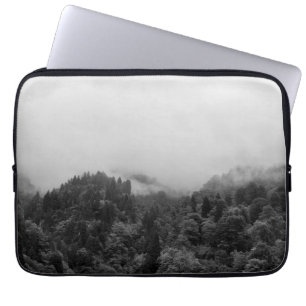 Cool, magical foggy nature laptop sleeve