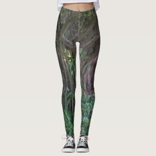 Cool Magical Forest Print Leggings