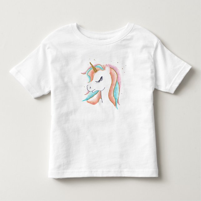 cool  magical unicorn toddler T-Shirt (Front)
