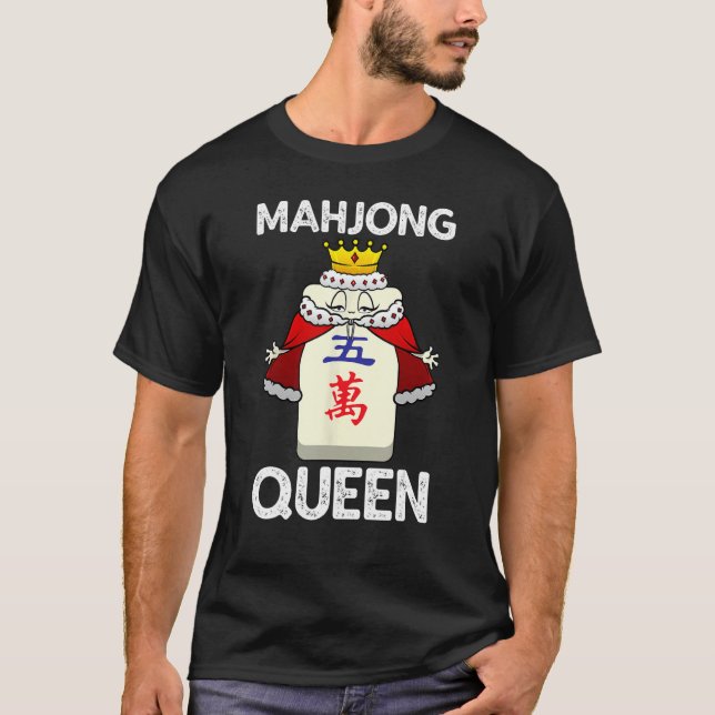 Cool Mahjong For Women Girls Chinese Mah Jongg Que T-Shirt (Front)