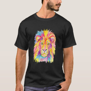 Cool Majestic Lion Head Colourful Wildlife_1 T-Shirt