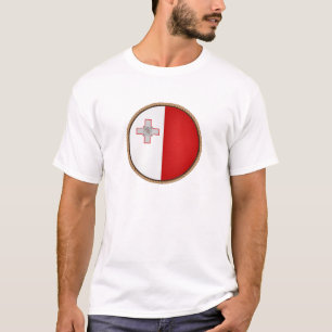 Cool Malta Flag Seal T-Shirt