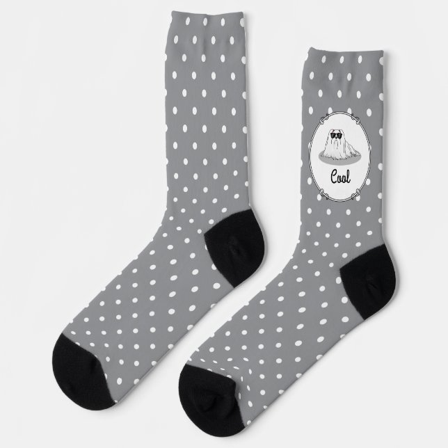 Cool Maltese Dog with Sunglasses Cute Funny Socks (Left)