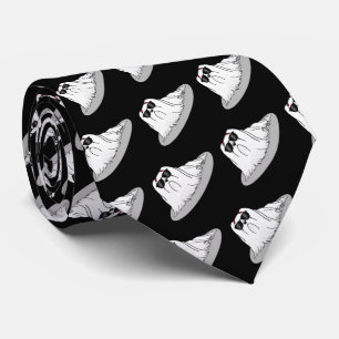 Cool Maltese Dog with Sunglasses - Cute Tie
