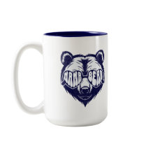 Cool Mama Bear Wearing Sunglasses Navy Blue Animal