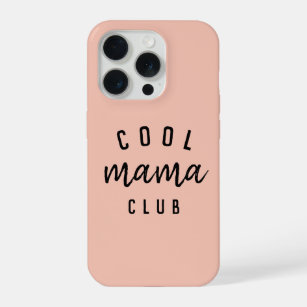 Cool Mama Club   Modern Peachy Pink Mother's Day iPhone 15 Pro Case