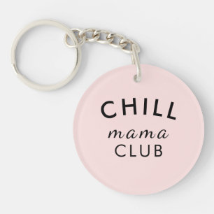 Cool Mama Club   Pink Mother's Day Gift Accessory Key Ring
