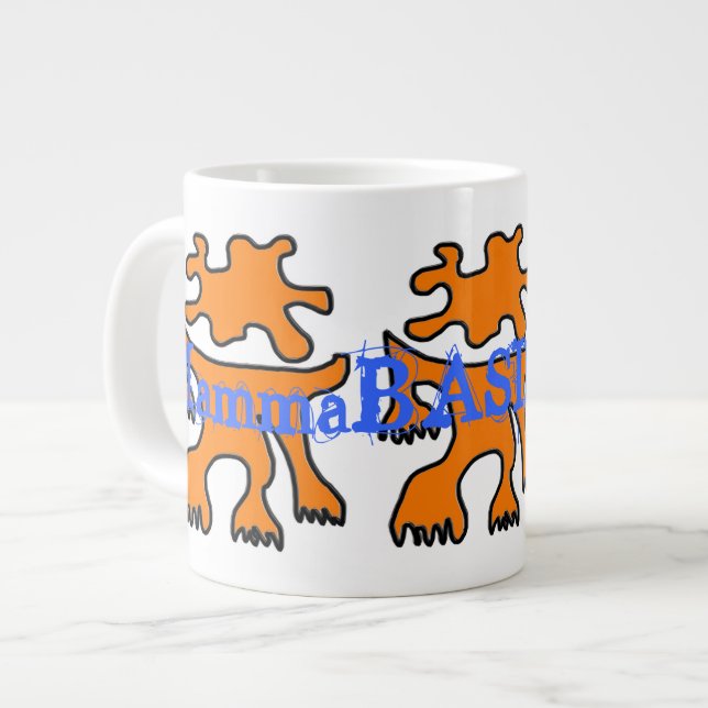Cool MammaBASIL Design Jumbo Mug! Large Coffee Mug (Front Left)