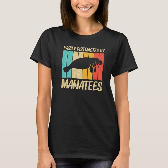 Cool Manatee For Men Women Sea Cow Save The Manate T-Shirt (Front)