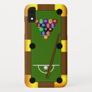 Cool Manly Pool Table Eight Ball Billiards Tough Case-Mate iPhone Case