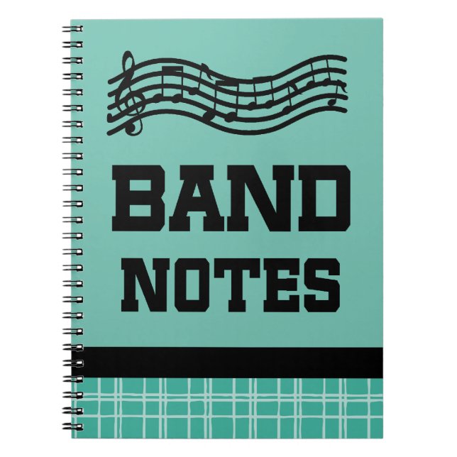 Cool Marching Band Notes Notebook (Front)