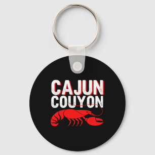 Cool Mardi Gras cajun Couyon Funny Slang Cultural Key Ring