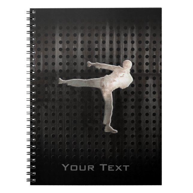 Cool Martial Arts Spiral Notebook (Front)