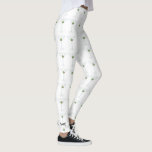 Cool Martini Glass and Olive with Custom Monogram Leggings<br><div class="desc">Cool,  chic leggings featuring an all-over martini glass pattern with an olive.  Customise by adding your monogram near the bottom right ankle (or easily delete).  Whether you're wearing them to your next night out with the girls or the gym - you're sure to get lots of compliments!</div>