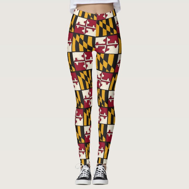 Cool Maryland Flag Leggings (Front)