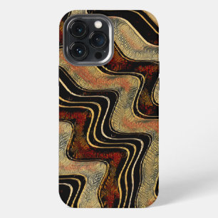 Cool Masculine Abstract Modern Unique Brown iPhone 13 Pro Max Case