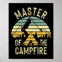 Cool Master Campfire Funny Camping Gift For Kids M