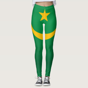 Cool Mauritania Flag Fashion Leggings
