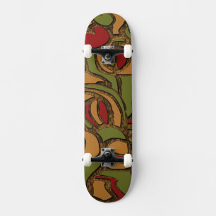 Cool Mayan Hieroglyphs Design Skateboard