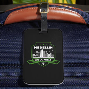 Cool Medellin Colombia Skyline Travel Luggage Tag