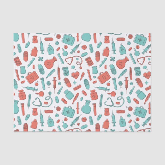 Cool Medical Nurse Doctor Hospital Equipment  Tissue Paper (Front)