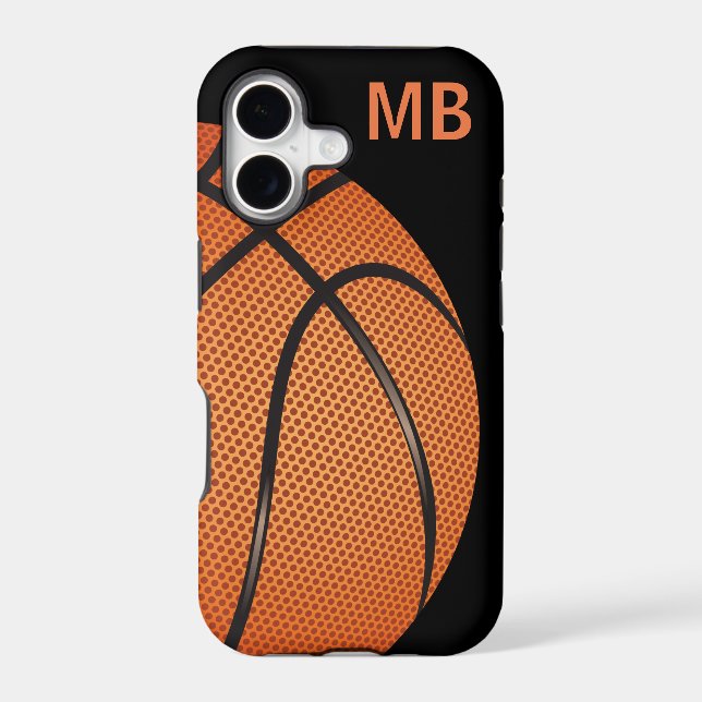 Cool Mens Basketball Monogram Theme (Back)
