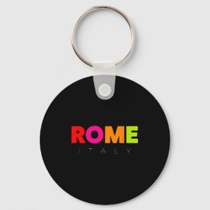Cool Men's Women's Kids Colorful Rome Italy Graphi Key Ring