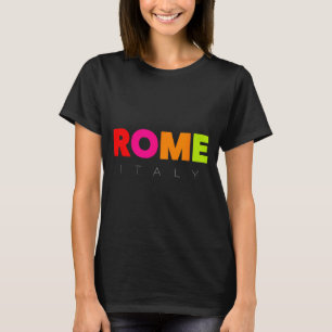 Cool Men's Women's Kids Colorful Rome Italy Graphi T-Shirt