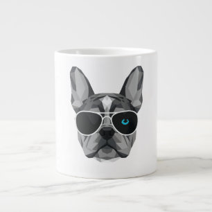 Cool Merle Frenchie Dad French Bulldog Large Coffee Mug