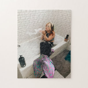 Cool Mermaid in the Bathtub Jigsaw Puzzle
