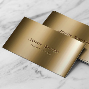 Cool Metal Bronze Promoter Business Card