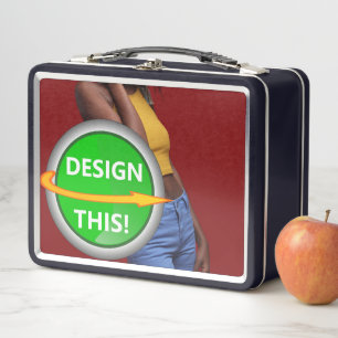 COOL! Metal Lunchbox - Black- Custom