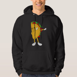 Cool Mexico Dabbing Taco Funny Mexican Food Hoodie