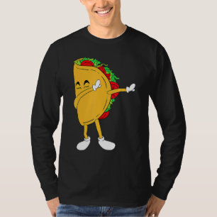 Cool Mexico Dabbing Taco Funny Mexican Food T-Shirt