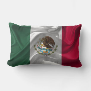 Cool Mexico Flag Design Lumbar Cushion