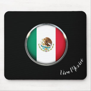 Cool Mexico Flag Design Mouse Pad
