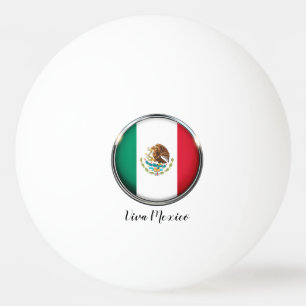 Cool Mexico Flag Design Ping Pong Ball