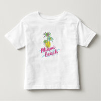 Cool Miami Beach, Florida Palm Trees Graphic