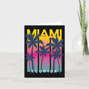 Cool Miami Florida Graphic Design Tees, I Love Mia Card