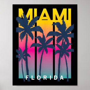 Cool Miami Florida Graphic Design Tees, I Love Mia Poster