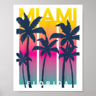 Cool Miami Florida Graphic Design Tees, I Love Mia Poster