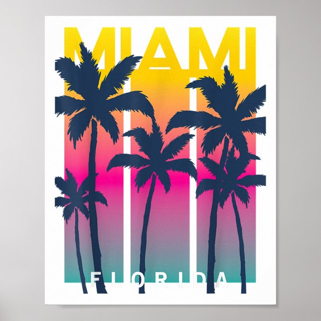 Cool Miami Florida Graphic Design Tees, I Love Mia Poster (Front)
