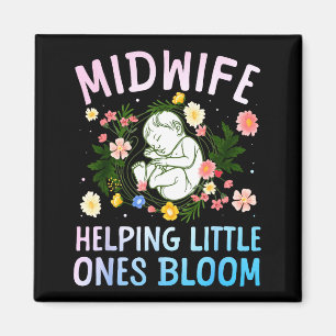 Cool Midwife Art For Women Midwifery Doula Nursing Magnet