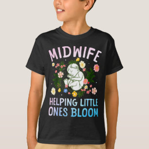 Cool Midwife Art For Women Midwifery Doula Nursing T-Shirt