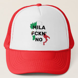 Cool MILANO - Mila Fckn No with flag Trucker Hat